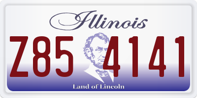 IL license plate Z854141