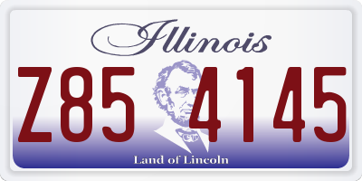 IL license plate Z854145
