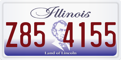 IL license plate Z854155