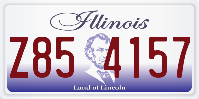 IL license plate Z854157