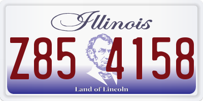 IL license plate Z854158
