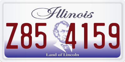 IL license plate Z854159