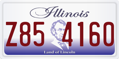 IL license plate Z854160