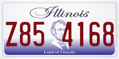 IL license plate Z854168