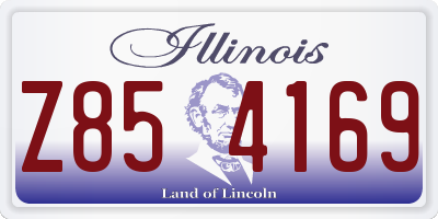 IL license plate Z854169