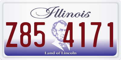 IL license plate Z854171