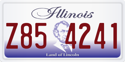 IL license plate Z854241