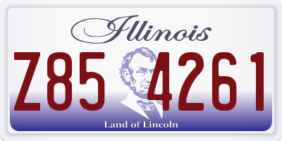 IL license plate Z854261