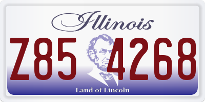 IL license plate Z854268