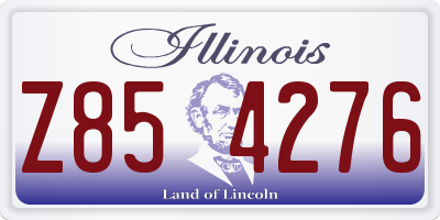 IL license plate Z854276