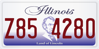 IL license plate Z854280