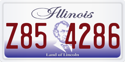 IL license plate Z854286