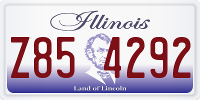 IL license plate Z854292