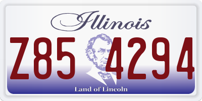 IL license plate Z854294