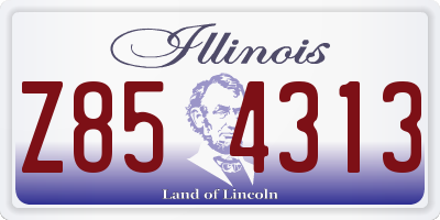 IL license plate Z854313