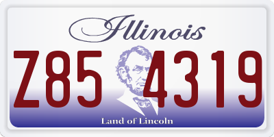 IL license plate Z854319