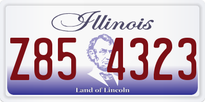 IL license plate Z854323