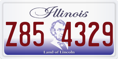 IL license plate Z854329