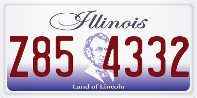 IL license plate Z854332