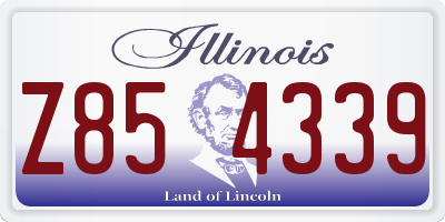 IL license plate Z854339
