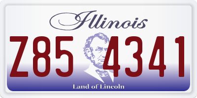 IL license plate Z854341