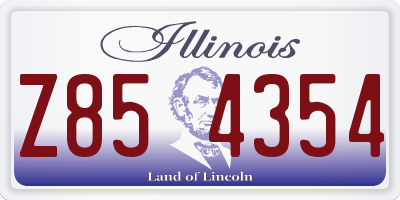 IL license plate Z854354