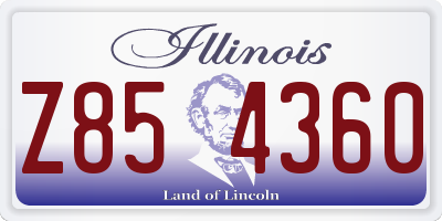 IL license plate Z854360