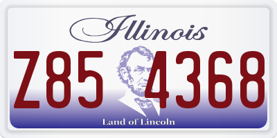 IL license plate Z854368