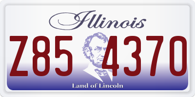 IL license plate Z854370