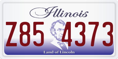 IL license plate Z854373