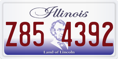 IL license plate Z854392