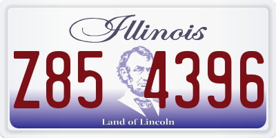 IL license plate Z854396