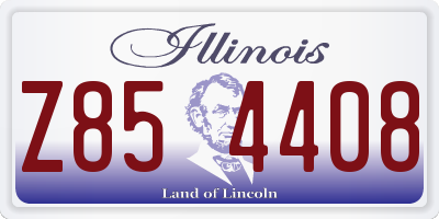 IL license plate Z854408