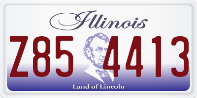 IL license plate Z854413