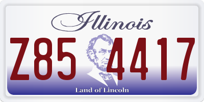 IL license plate Z854417