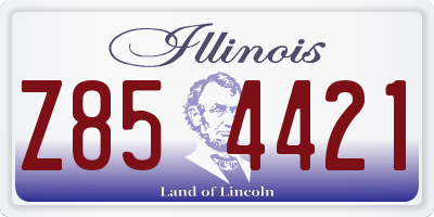IL license plate Z854421
