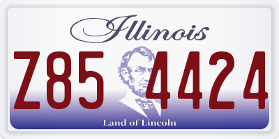 IL license plate Z854424