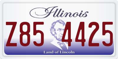 IL license plate Z854425