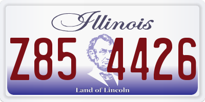 IL license plate Z854426