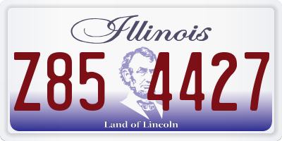 IL license plate Z854427