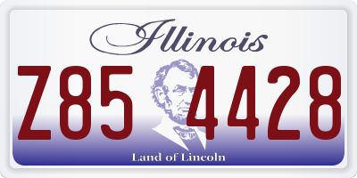 IL license plate Z854428