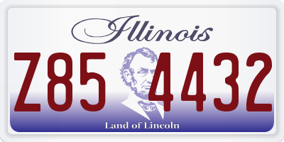 IL license plate Z854432