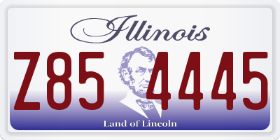 IL license plate Z854445