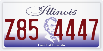 IL license plate Z854447