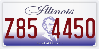 IL license plate Z854450