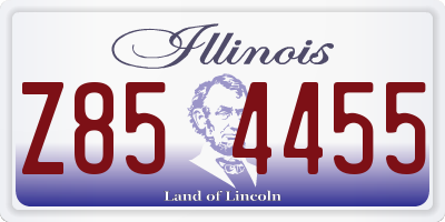 IL license plate Z854455