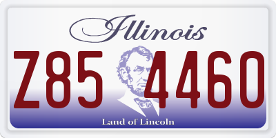 IL license plate Z854460