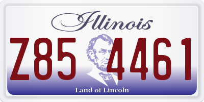 IL license plate Z854461