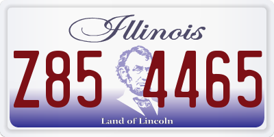 IL license plate Z854465