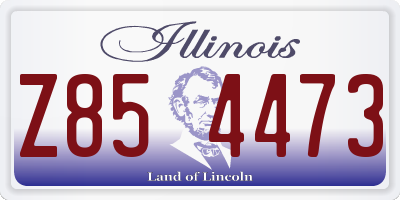 IL license plate Z854473